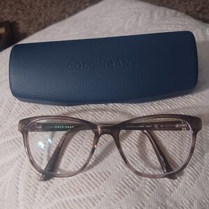 Cole Haan Tortoise Shell  SunGlasses With Blue Case